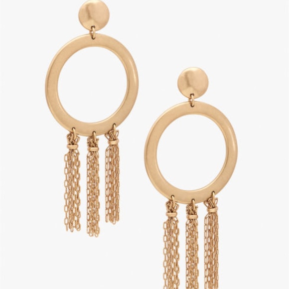 ✨Lucky Brand Gold statement earrings - Picture 2 of 3
